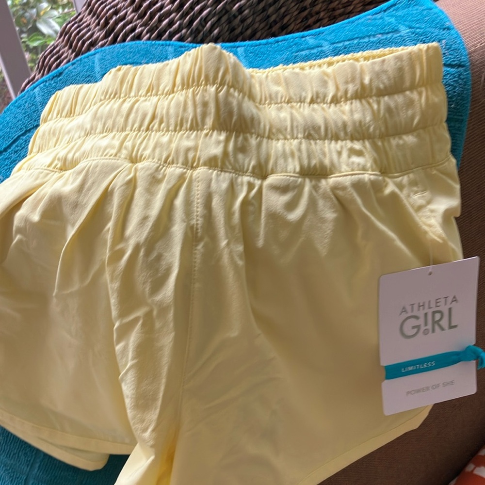 Athleta Girl Yellow Shorts